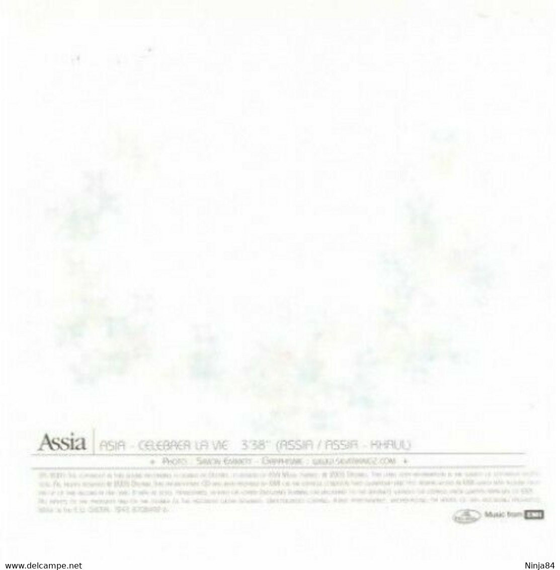 CDS  Assia  "  Asia-celebrer La Vie  "  Promo  Europe - Verzameluitgaven