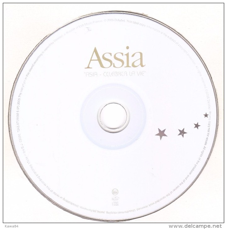 CDS  Assia  "  Asia-celebrer La Vie  "  Promo  Europe - Collectors