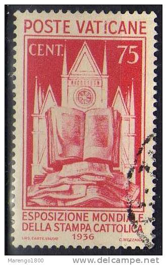 Vaticano 1936 - Stampa Cattolica C. 75    (g1196a) - Gebraucht