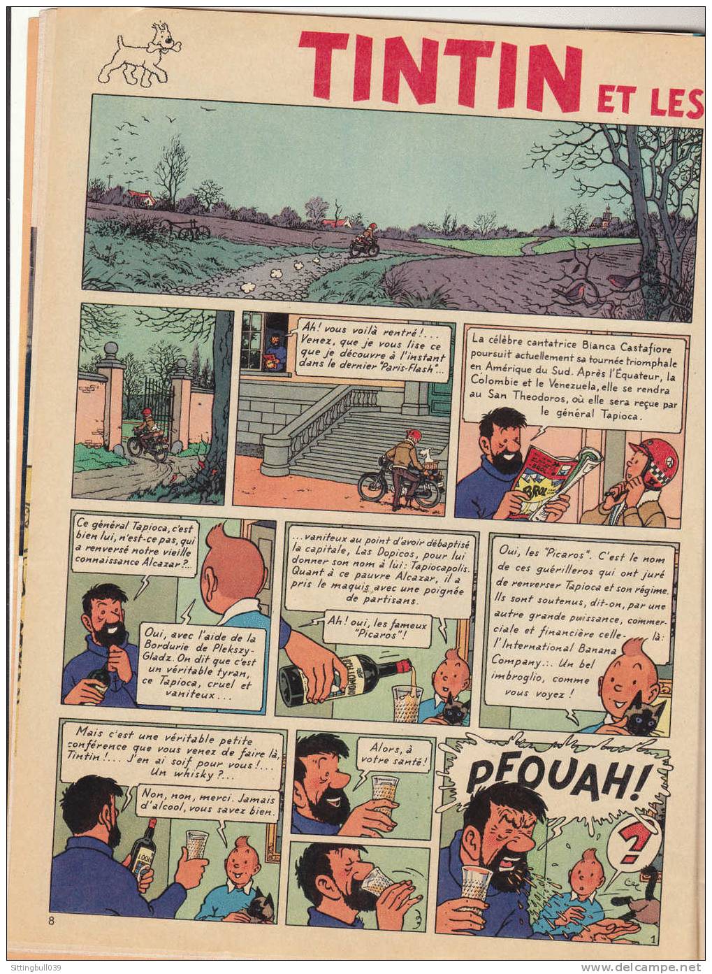 TINTIN Nouveau. Nouvelle Série. N°1 - N° 141 du 16 sept. 1975. Tintin, Haddock, Castafiore, etc, en 1ère de couverture.