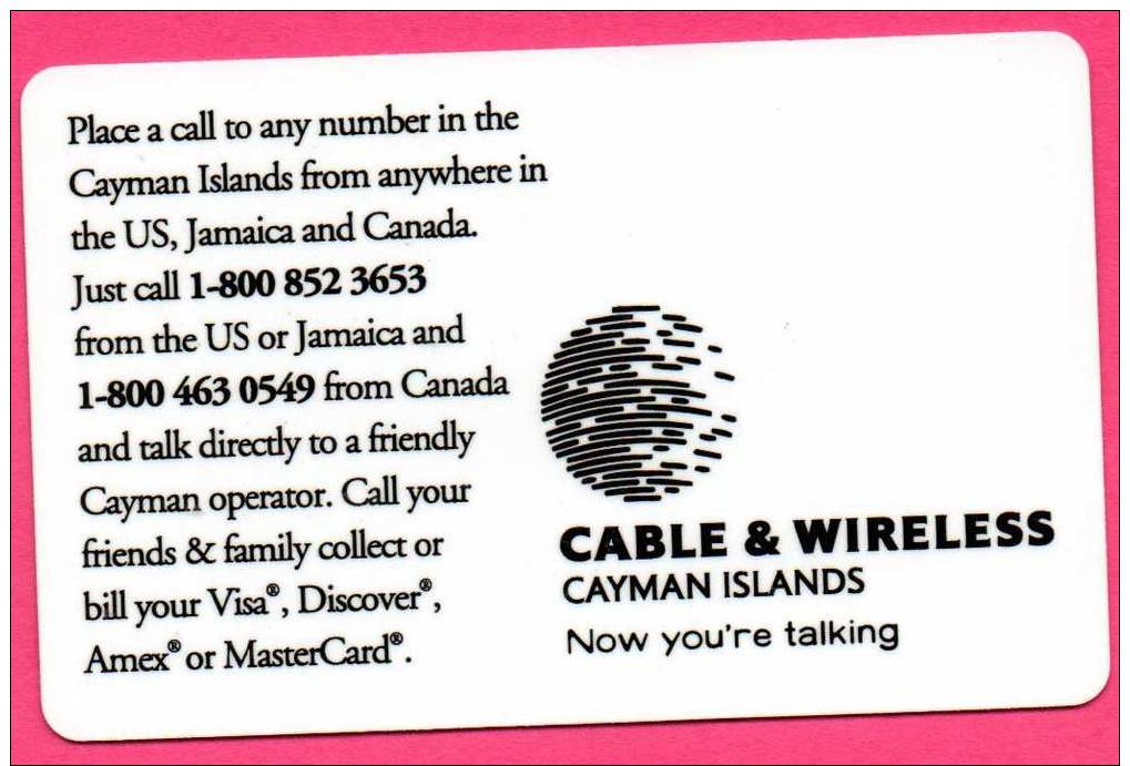 CAYMAN(Iles)(1997) (prepaid) P0b  (no Value) Cayman Direct - (en L´état). - Isole Caiman