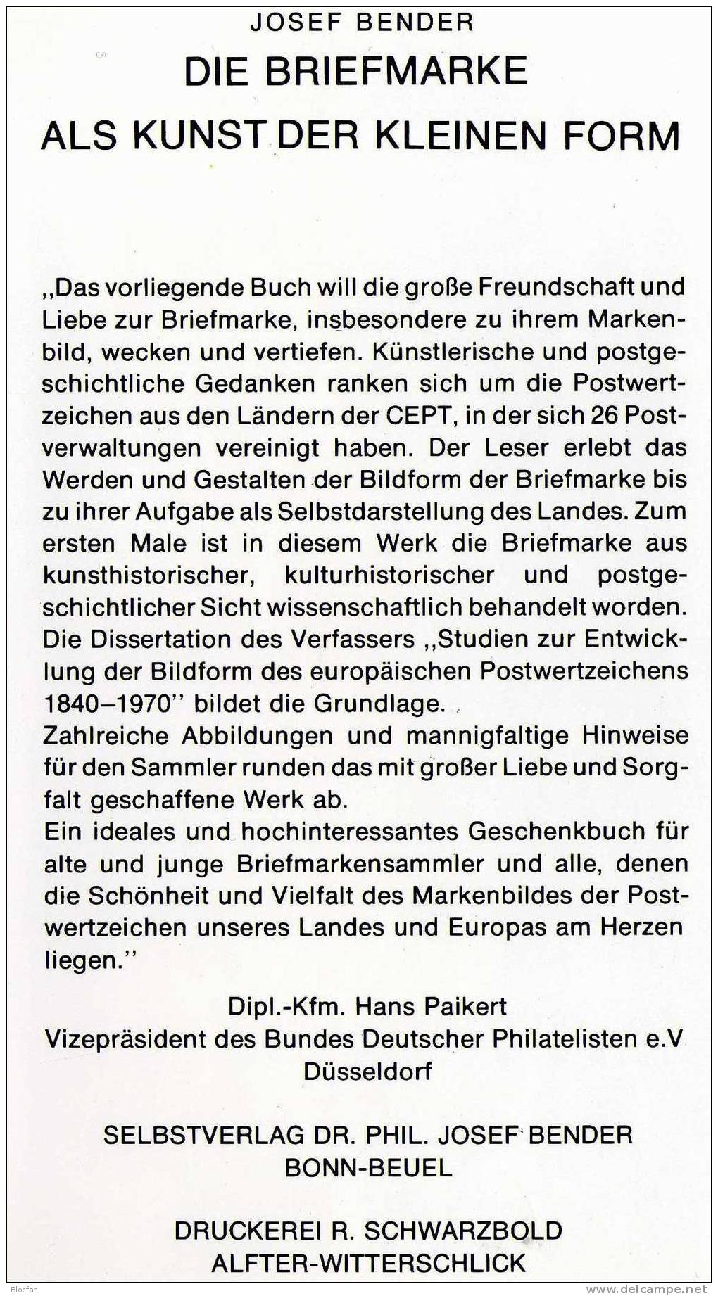 Die Briefmarke Als Kunst 1977 Antiquarisch 20€ Fachbuch Für Sammler Zum Entstehen Der Postwertzeichen Als Kunstwerk - Philatélie