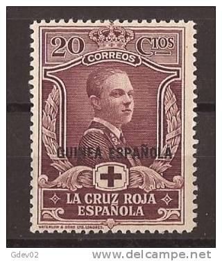 GUI182-LA867 .GUINEA GUINEE GUINEA ESPAÑOLA CRUZ ROJA.1926. (Ed 182**)sin Charnela LUJO - Guinea Española