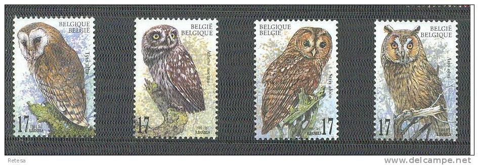 BELGIE  VOGELS  UILEN  1999 ** - Owls