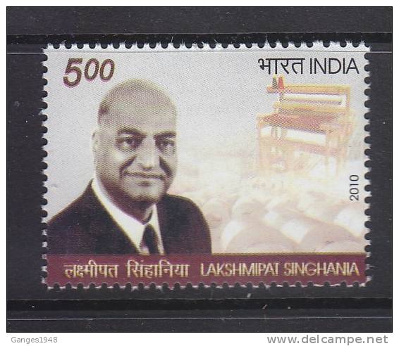 Lakshmipati Singhania Industrialist  2010 # 19250  S India Indien  Inde - Nuovi