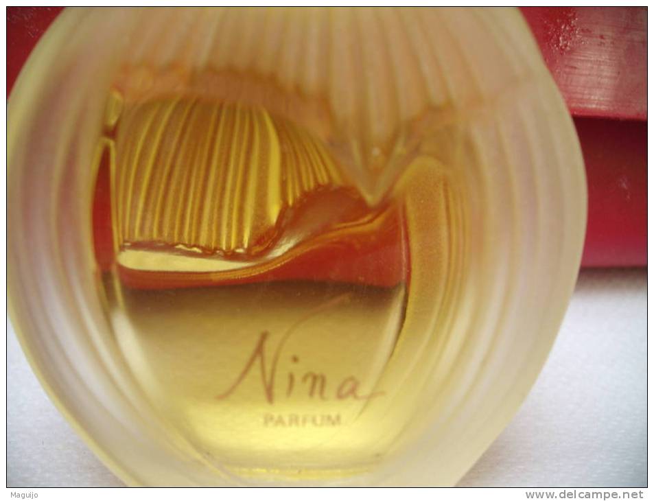 NINA RICCI " NINA " MINI FACTICE 15 ML SUPERBE ! TOUT EN VERRE §§!PARFAIT ETAT - Miniatures Femmes (sans Boite)