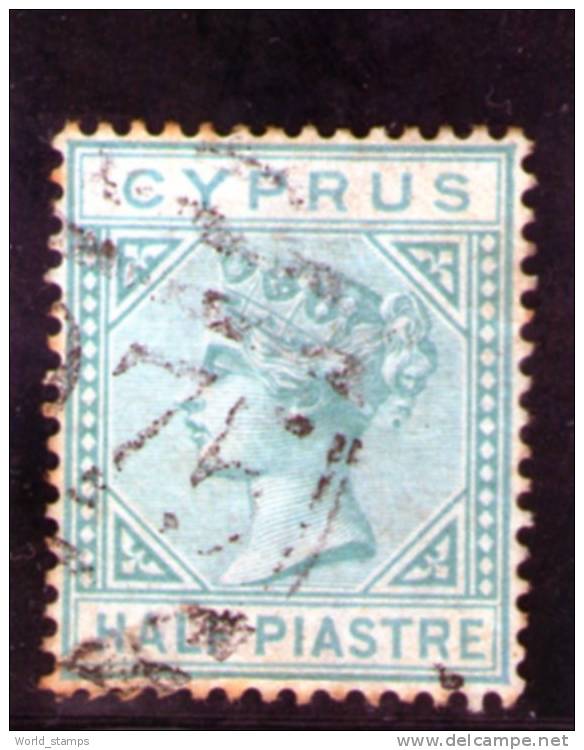 CYPRUS 1881 USED WMK CROWN CC - Chypre (...-1960)