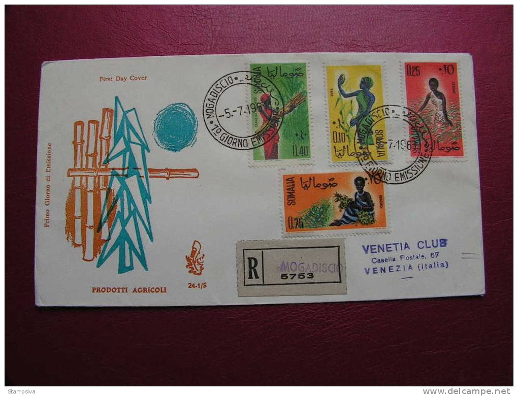 == Somalia, R-cv. To Italy, 1961 - Somalië (1960-...)