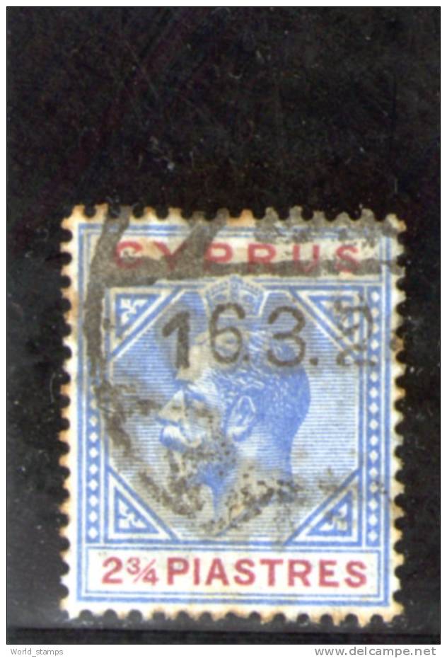 CYPRUS 1921-3 USED WMK MULT SCRIPT CA - Cyprus (...-1960)