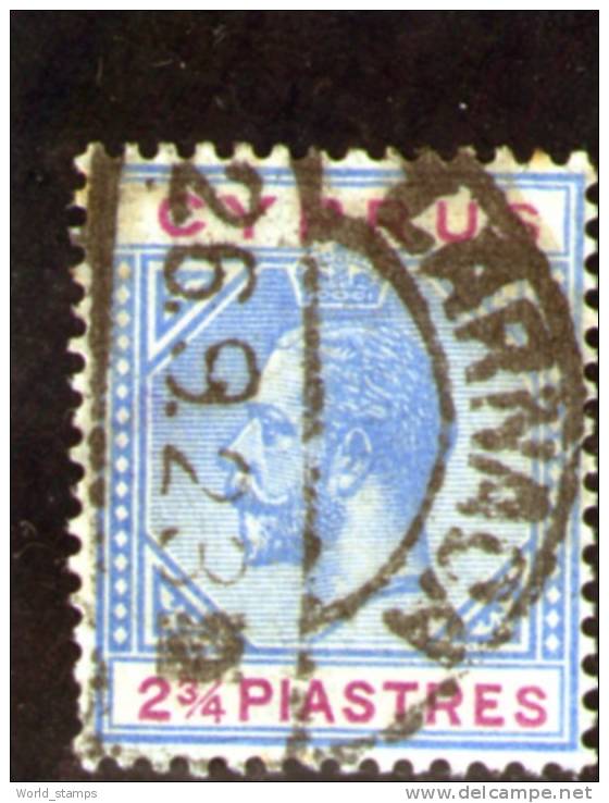 CYPRUS 1921-3 USED WMK MULT SCRIPT CA - Chipre (...-1960)