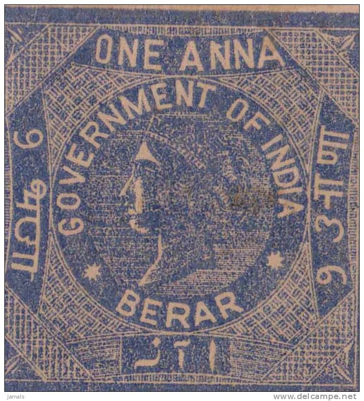 Br India Queen Victoria, Berar State, Bearing On Document, India - Sonstige & Ohne Zuordnung