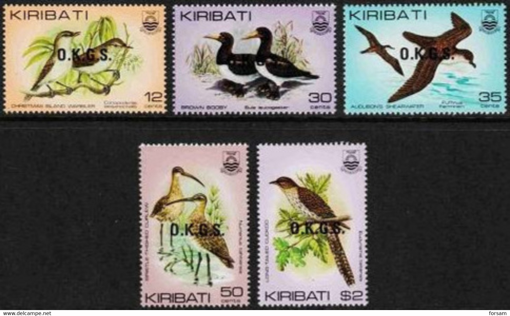 KIRIBATI..1983..Michel # 16-20...MNH...Dienstmarken. - Kiribati (1979-...)