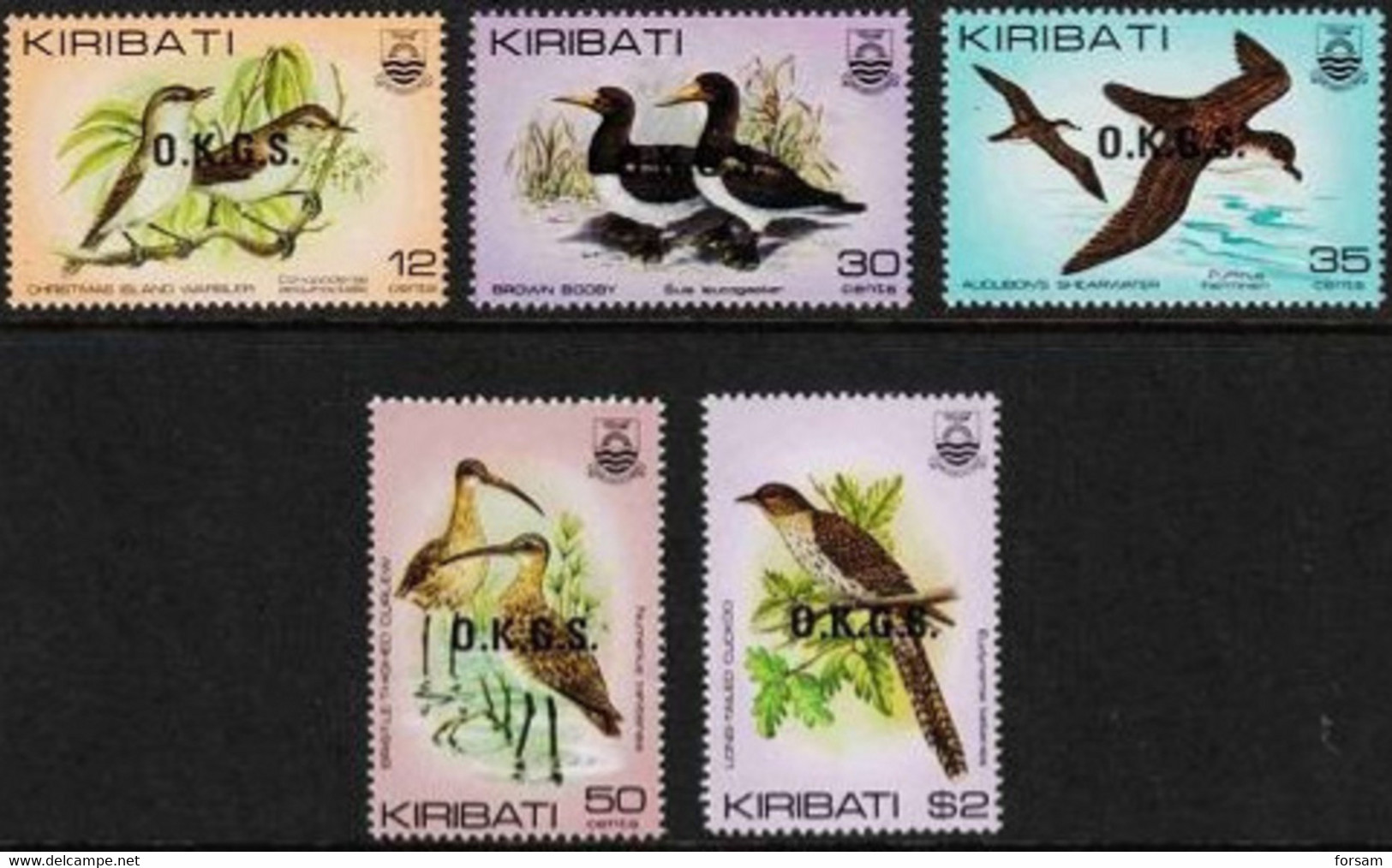 KIRIBATI..1983..Michel # 16-20...MNH...Dienstmarken...MiCV - 10 Euro. - Kiribati (1979-...)