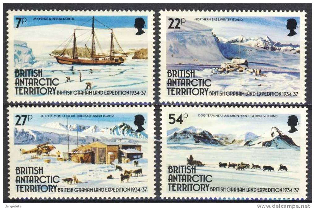 1985 British Antarctic Territory Complete Set Of 4 MNH Stamps " Polar Exploration " - Altri & Non Classificati