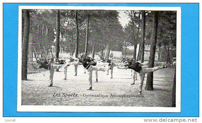 Les Sports -Gymnastique Assouplissements  (Pub BERNHEIM Chausse Bien , Rue Du Commerce - Paris) - Gymnastics