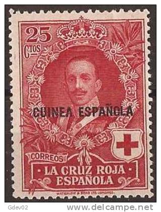 GUI183SASF-LA869-TCELEBFRFR.Guinee .GUINEA  ESPAÑOLA.Alfonso Xlll.CRUZ ROJA.1926  (Ed 183**) Sin Charnela. - Familias Reales