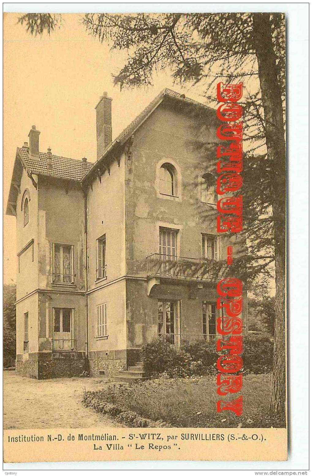 95 - SAINT WITZ - Villa " Le Repos " - Institution ND De Montmélian - Dos Scané - Saint-Witz