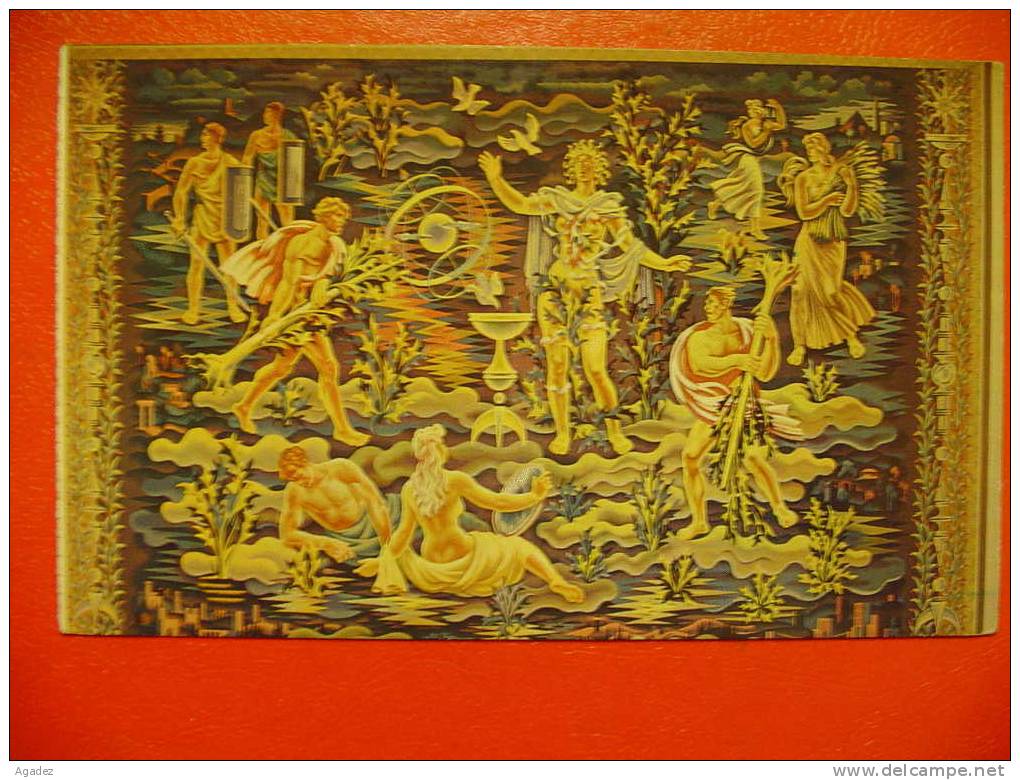 CPA United Nations. The Largest Tapestry Tapisserie A Gift From Belgium Bon état. - Kunstvoorwerpen