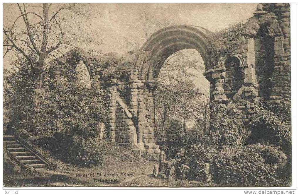 CHESHIRE - CHESTER - RUINS OF ST JOHN´S PRIORY 1908  Ch224 - Chester