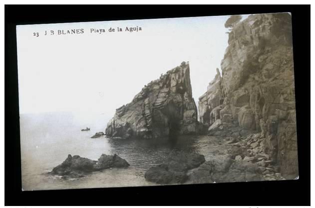 Catalunya. La Selva. Blanes. Penya-Segat I Platja De L´Agulla. Edició De Josep Boixaderas, Nº 23. Ca.1920. - Gerona