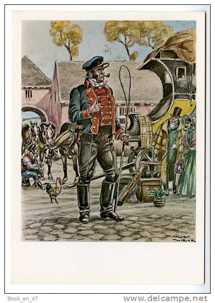 {32074} Belgique Bruxelles Brussel Musée Postal , Conducteur (d'après Dessin De J Thiriar) - Musées