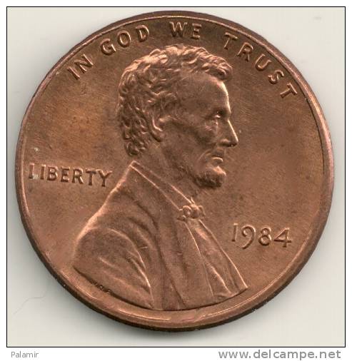 USA 1 Cent 1984  KM#201b - 1959-…: Lincoln, Memorial Reverse