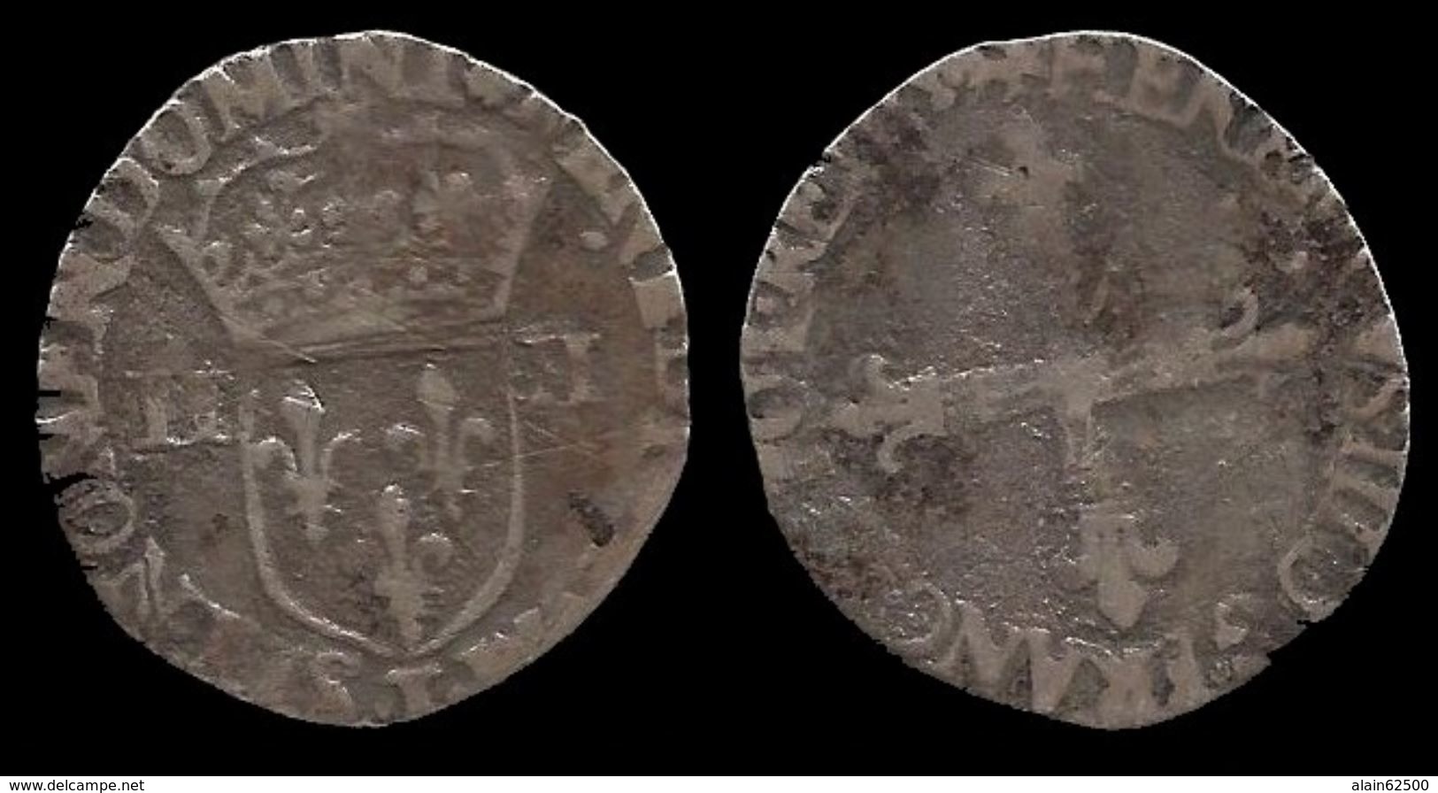 HENRI III . 1/4 D´ECU . - 1574-1589 Henri III