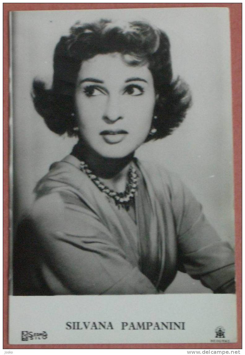 SILVANA PAMPANINI - Italy ( Roma ) Film Actress ( Croatia Very Old Postcard ) * Not Travelled * Italia - Schauspieler