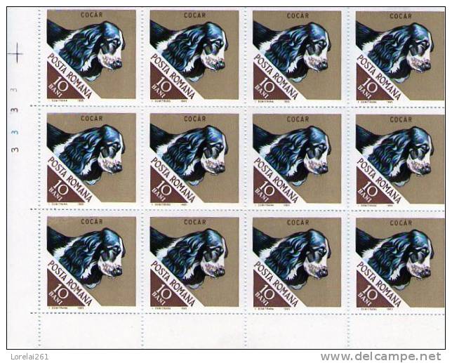 1965 CHIEN DE CHASSE  YV= 2186 MNH  BLOC X 12 MNH - Nuevos