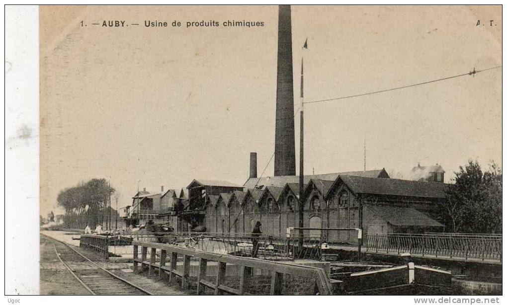 CPA - 59 - AUBY - Usine De Produits Chimiques - 923 - Auby