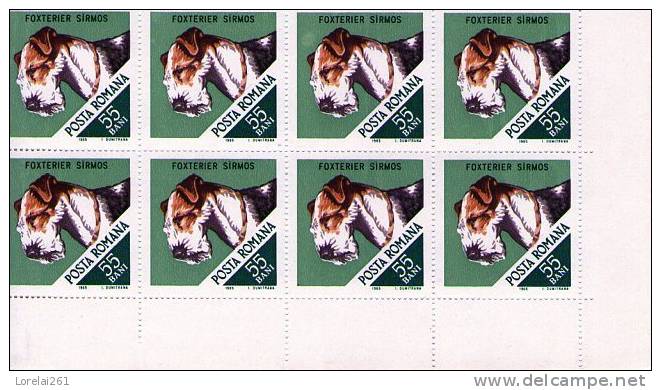 1965 CHIEN DE CHASSE  YV= 2188 BLOC X 8 MNH - Ongebruikt