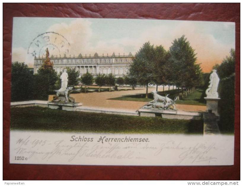 Chiemsee Herreninsel - Schloss Herrenchiemsee - Chiemgauer Alpen