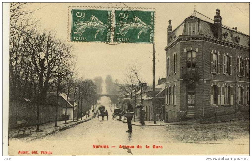 CPA (02)   VERVINS      Avenue De La Gare - Vervins