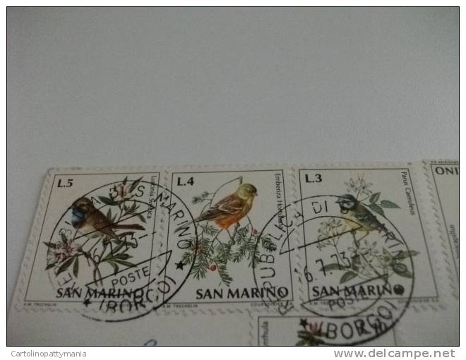 Saluti Da San Marino Francobolli Con Uccelli - Souvenir De...