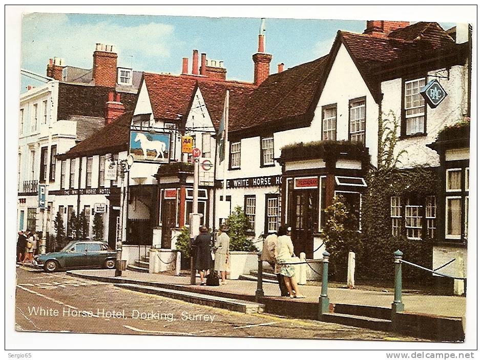 WHITE HORSE HOTEL, DORKING,SURREY- Traveled 1974th - Weymouth