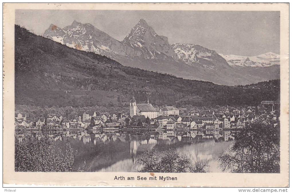 ARTH Am See Mit Mythen - Obl.5.V.1918 - Arth