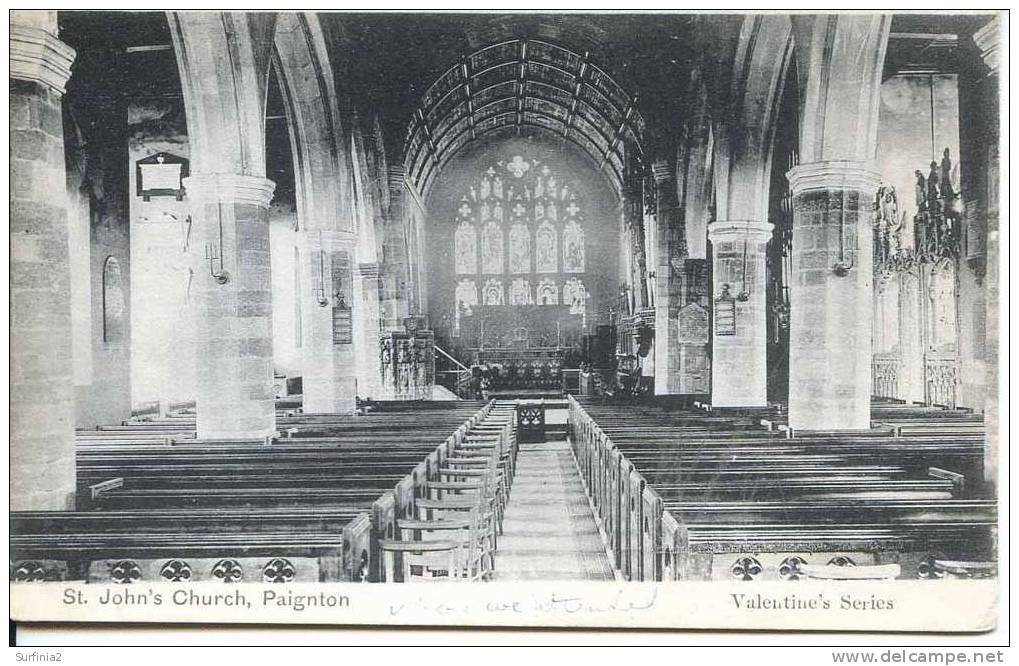 DEVON - PAIGNTON - ST JOHN´S CHURCH (INTERIOR)  Dv507 - Paignton