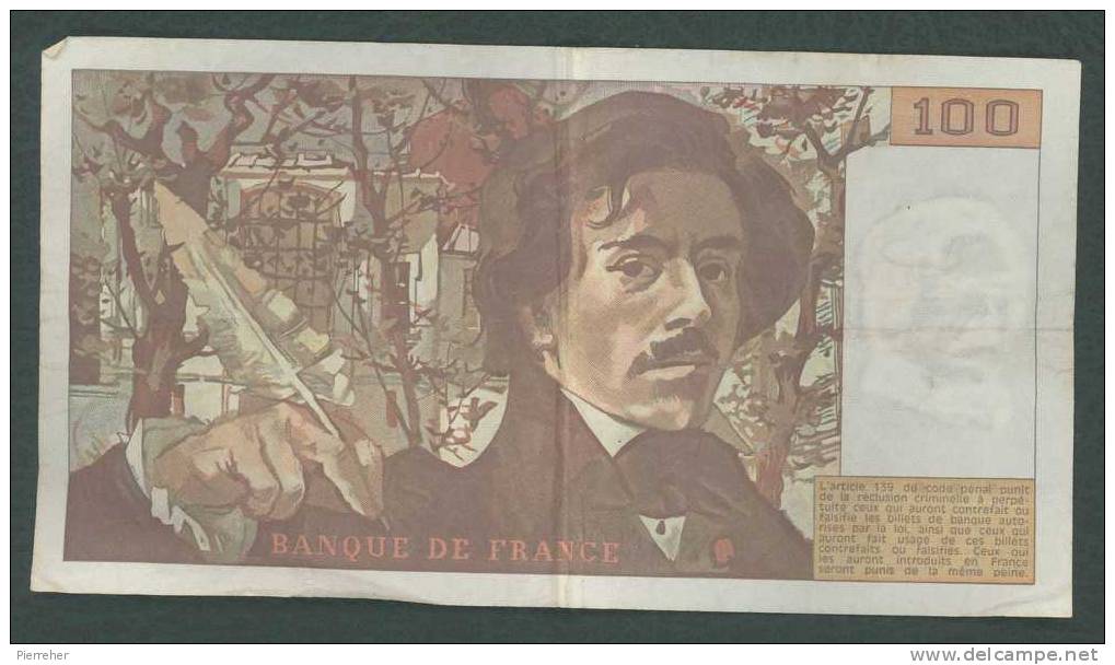 TRES TRES BEAU BILLET DE 100 FRANCS DELACROIX DATE DU 3.05.1973 - 100 F 1978-1995 ''Delacroix''