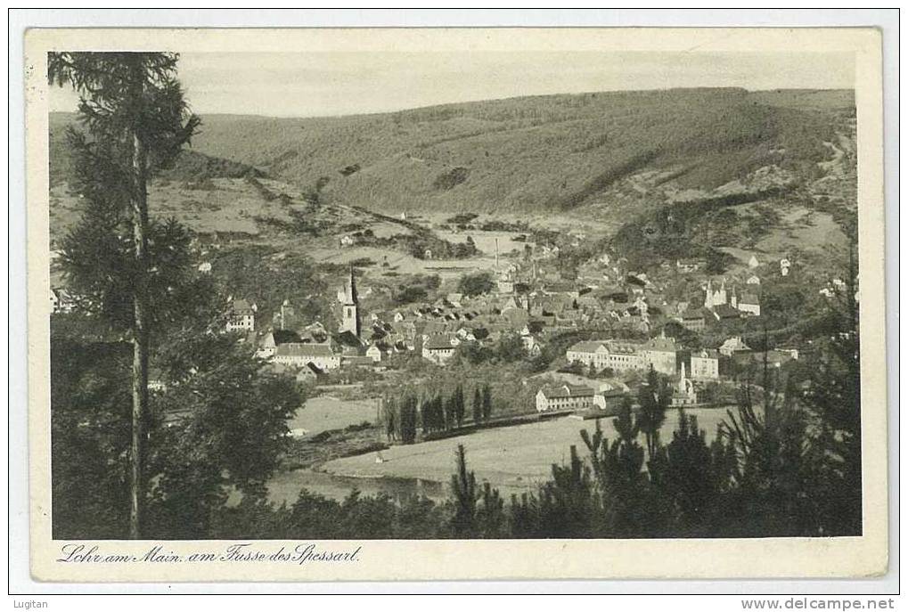 Cartolina - GERMANIA - PANORAMA - LOHR AM MAIN AM FUSSE DES SPESSART - Lohr