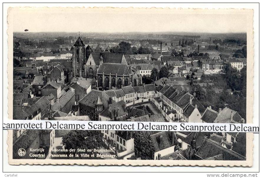 KORTRIJK-PANORAMA DER STAD EN BEGIJNHOF - Kortrijk