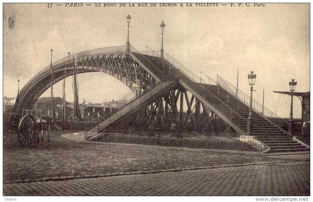 Paris - Le Pont De La Rue De Crimée à La Villette - Arrondissement: 19
