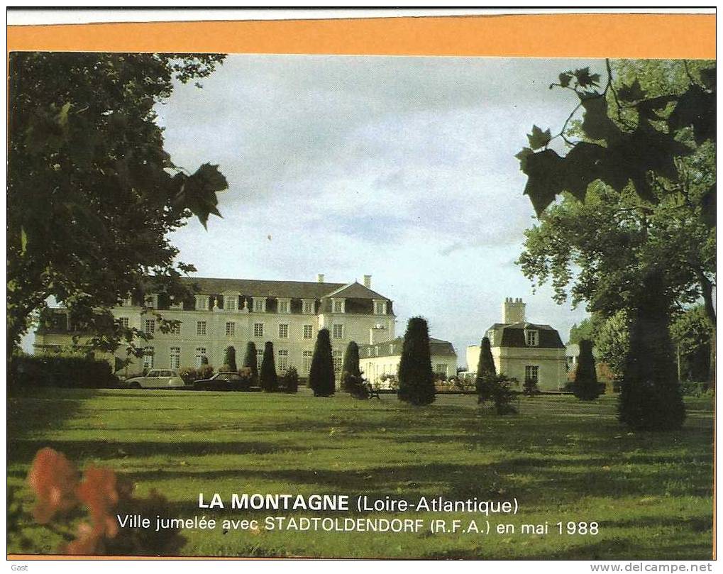 44   LA  MONTAGNE   Ville  Jumelee Avec  Stadtoldendorf  En  Mai 1988(le  Chateau  D  Aux ) - La Montagne