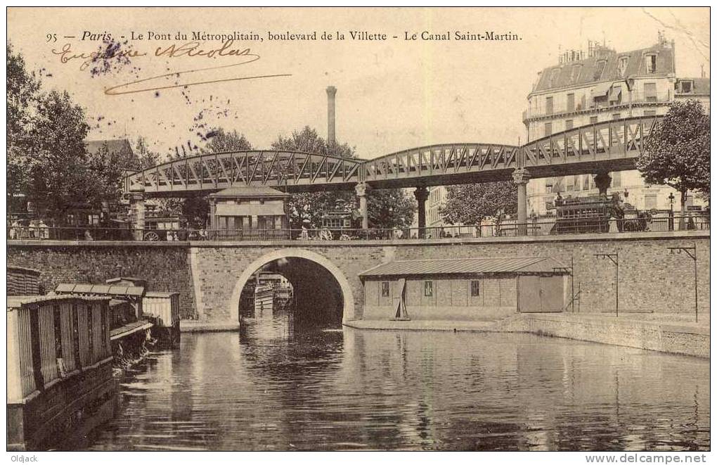 Paris - Le Pont Du Métropolitain, Boulevard De La Villette - Le Canal Saint-Martin - District 19