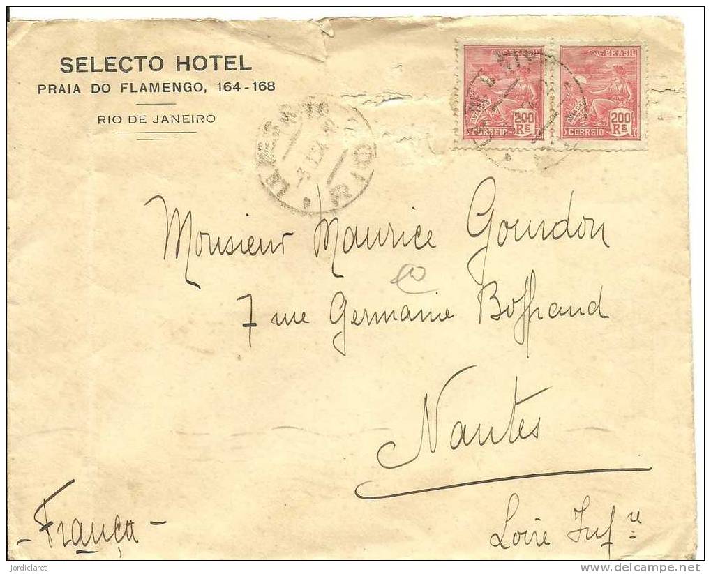 CARTA COMERCIAL HOTEL 1924 - Brieven En Documenten