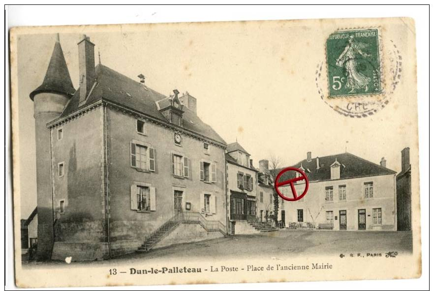 CPA 23 DUN LE PALLETEAU - LA POSTE - ÉDITION BF - UNIQUE SUR DELCAMPE - Dun Le Palestel