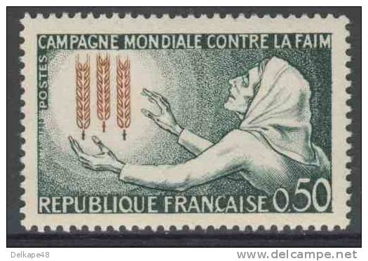 France Rep. Française 1963 Mi 1429 YT 1379 Sc 1056 ** Campagne Mondiale Contre La Faim / Kampf Gegen Hunger - Against Starve