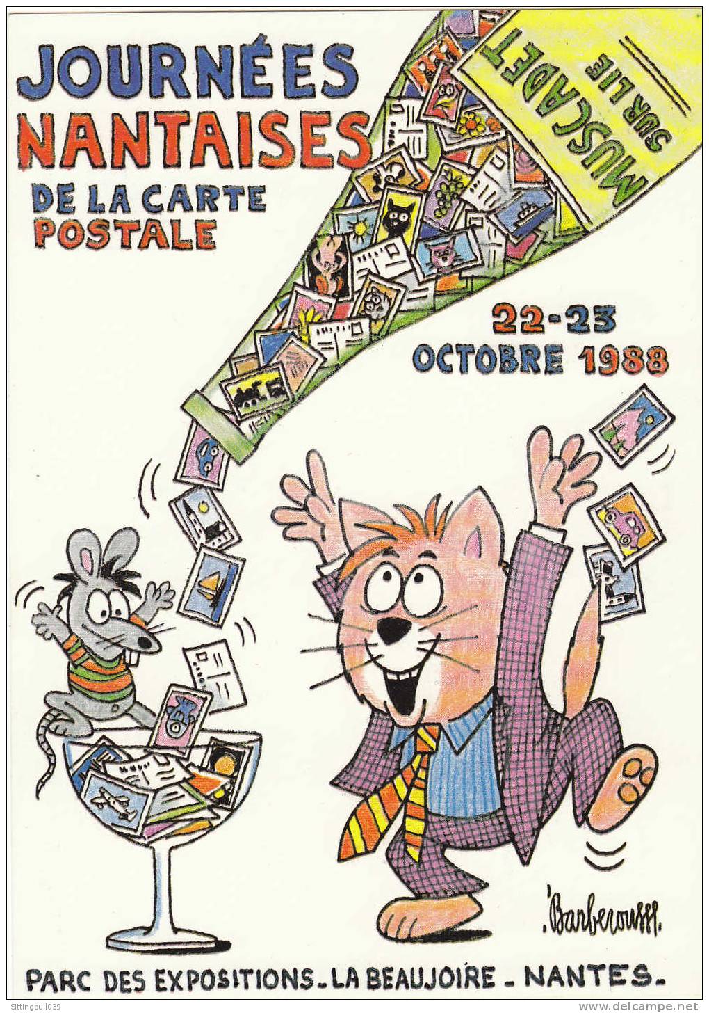 BARBEROUSSE. Carte Postale Des Journées Nantaises De La Carte Postale. La Beaujoire. Nantes. 1988 - Barberousse