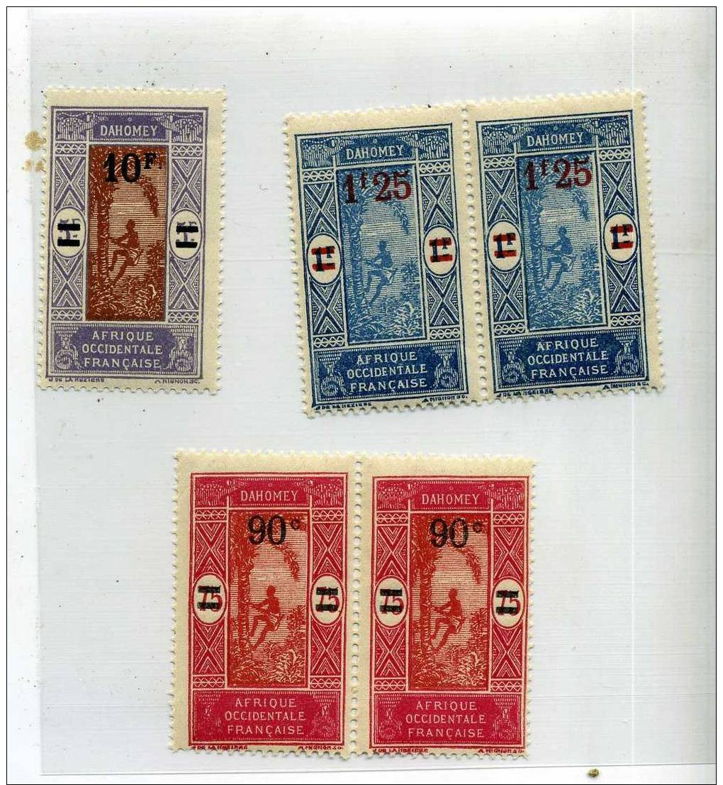 FRANCE  COLONIE   DAHOMEYUN LOT DE 5 TIMBRES - Otros & Sin Clasificación