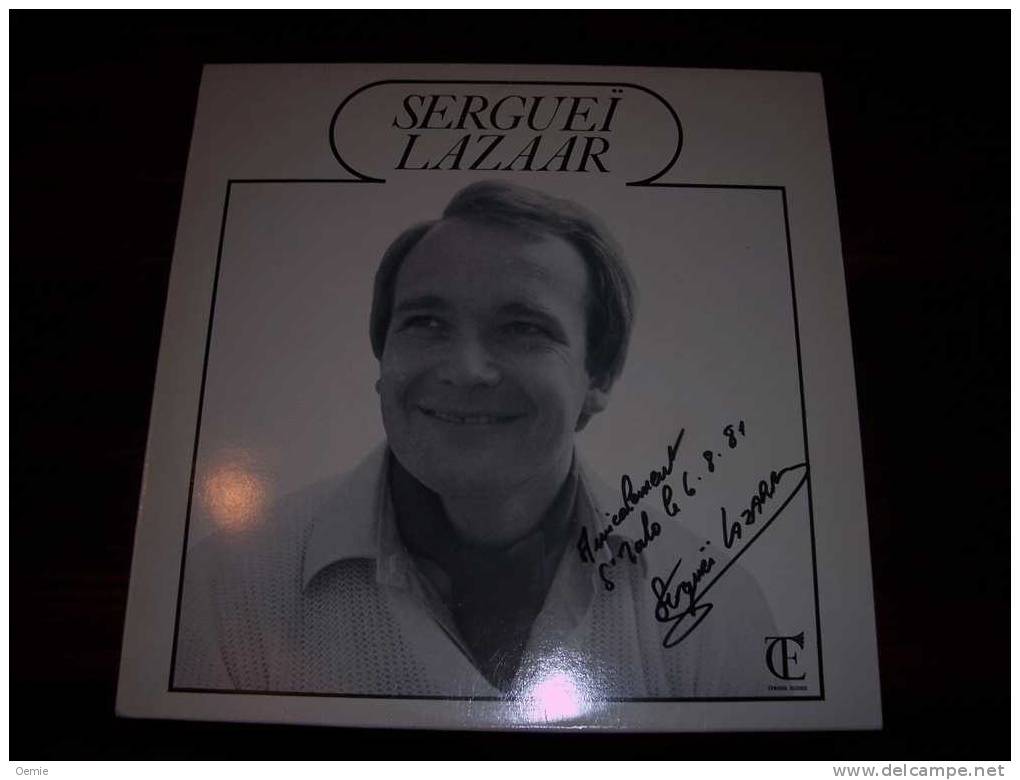 SERGUEI   LAZAAR  °  AUTOGRAPHE  SUR  VINYLE  33 TOURS - Autographes