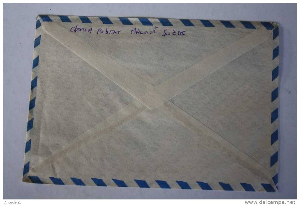 LETTRE COVER SVERIGE SUEDE PAR AVION ARTIC CIRCLE POLCIRKELN  CERCLE POLAIRE >> JUDAICA >> CO....MARSEILLE - Other & Unclassified